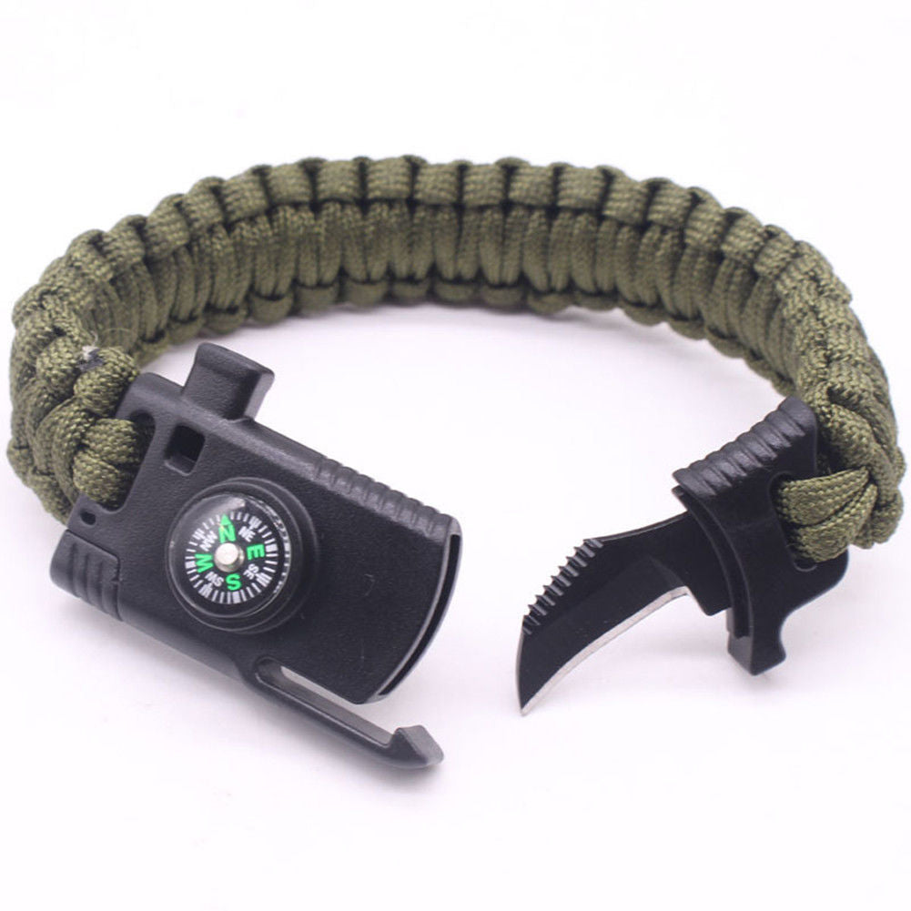 Umbrella rope bracelet knife wild wild cutting knife extreme adventure camping hiking survival umbrella rope hand rope