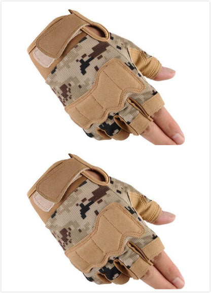 Tactical half finger gloves special forces army fans men and women outdoor sports climbing non-slip training fitness