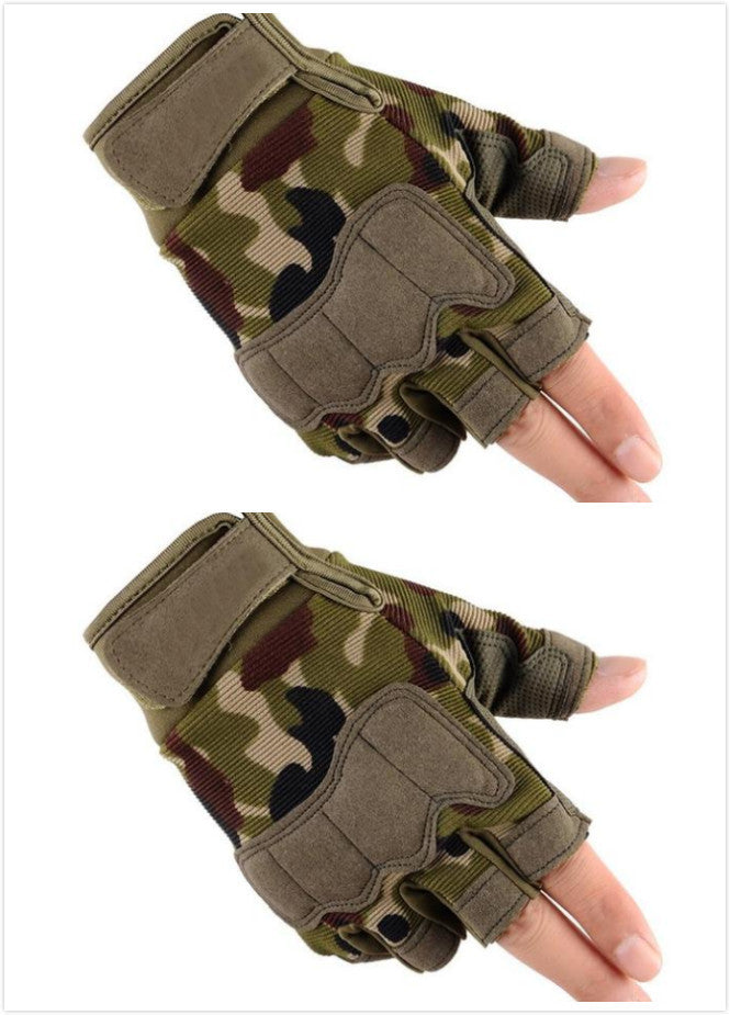 Tactical half finger gloves special forces army fans men and women outdoor sports climbing non-slip training fitness