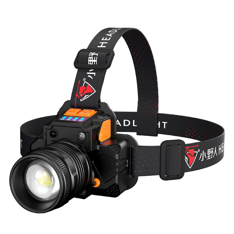 L2 Starkes Licht Zoom Scheinwerfer USB-Lade Induktion LED-Licht Nacht Taschenlampe