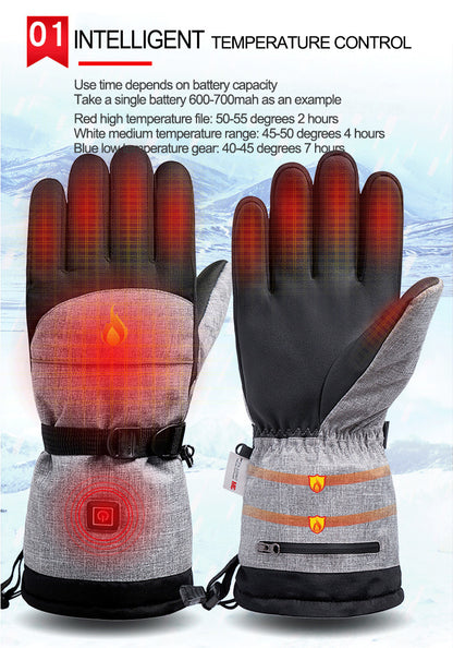 Hot Selling Skiing Heating Gloves Motorcycle Riding Electric Touch Screen Rechargeable