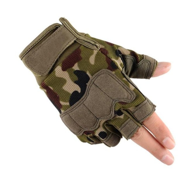 Tactical half finger gloves special forces army fans men and women outdoor sports climbing non-slip training fitness