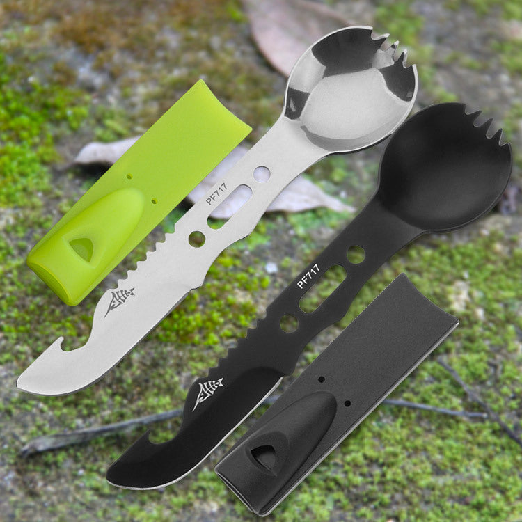 Bottle opener camping survival knife whistle portable creative knife