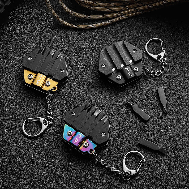 Mini Camping Folding Coin Knife Multifunctional Portable Keychain