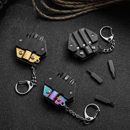 Mini Camping Folding Coin Knife Multifunctional Portable Keychain