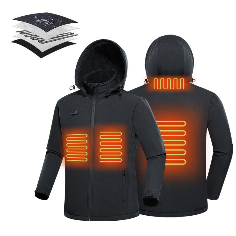 Warm Carbon Fiber Heating Electric Heating Jacket