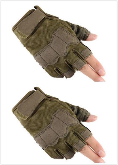 Tactical half finger gloves special forces army fans men and women outdoor sports climbing non-slip training fitness