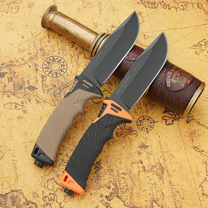 Outdoor High Hardness Straight Knife Outdoor Knife Tactical Knife Self-defense Knife