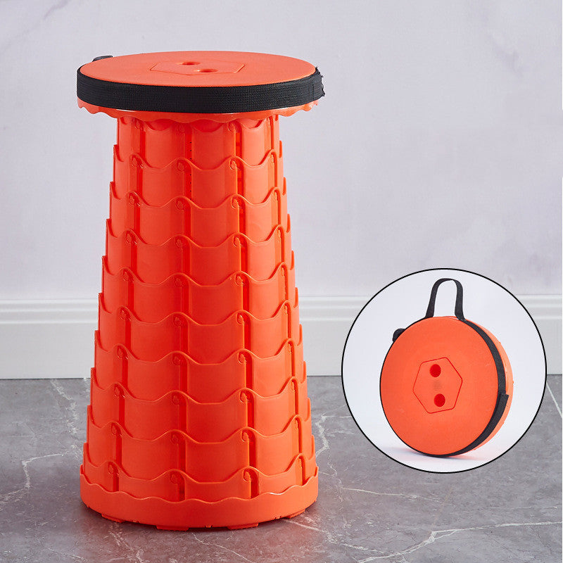 Home Portable Folding Retractable Plastic Chair