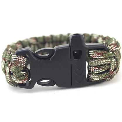 Outdoor Whistle Buckle Umbrella Rope Bracelet