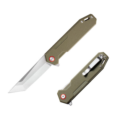 Folding Knife Carbon Fiber High Hardness Self-defense Folding Knife Camping Survival Knife Multi-purpose