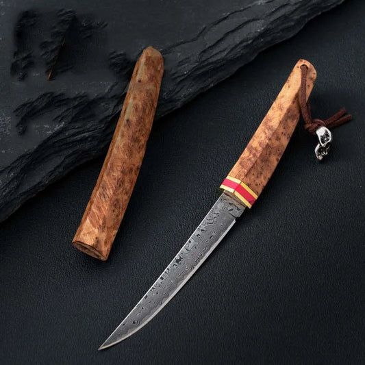 New Damascus Steel Knife Handle Meat Knife