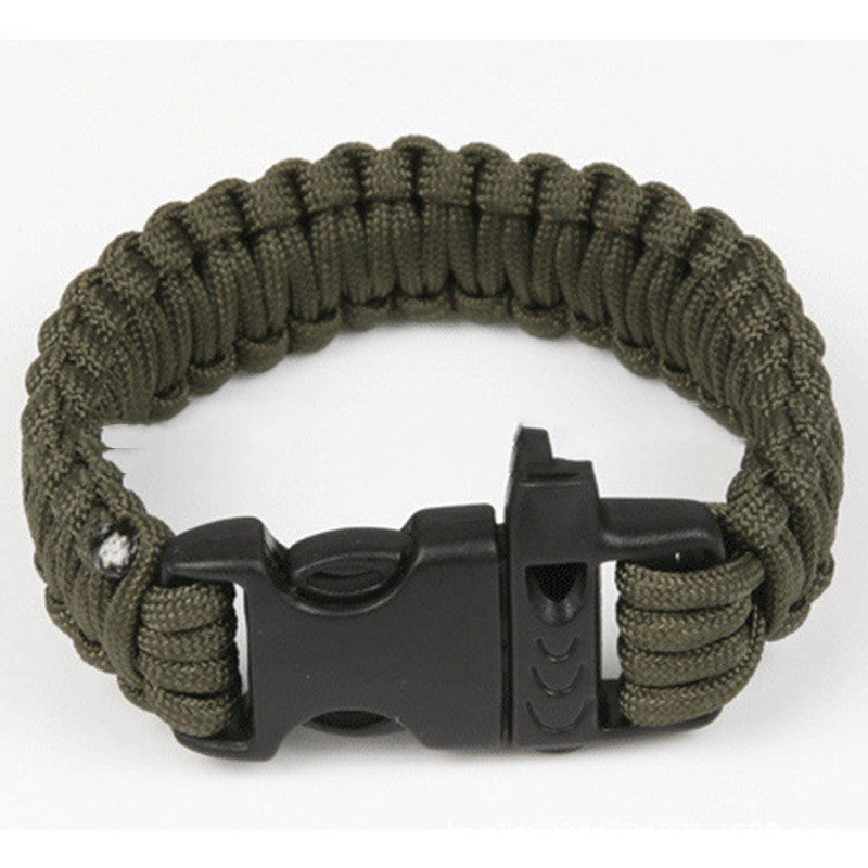 Outdoor Whistle Buckle Umbrella Rope Bracelet