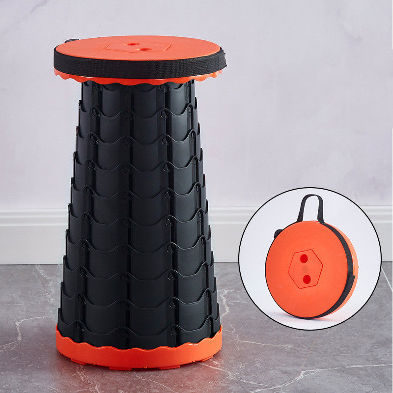 Home Portable Folding Retractable Plastic Chair