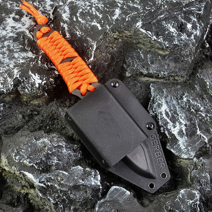 Outdoor Camping Rope Portable Straight Knife Survival Multi-function Knife