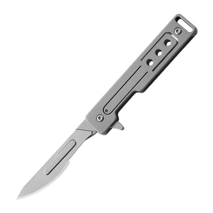 Stainless Steel Art Knife Quick Opening Mini Folding Knife